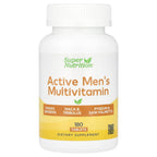 Super Nutrition, Active Men's Multivitamin with Panax Ginseng Extract, Maca, Saw Palmetto, and Tribulus, 180 Tablets