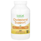 Super Nutrition, Cholesterol Support with Oat ß-Glucan Concentrate, Plant Sterols, Veggie & Digestive Blend, 250 Veggie Capsules